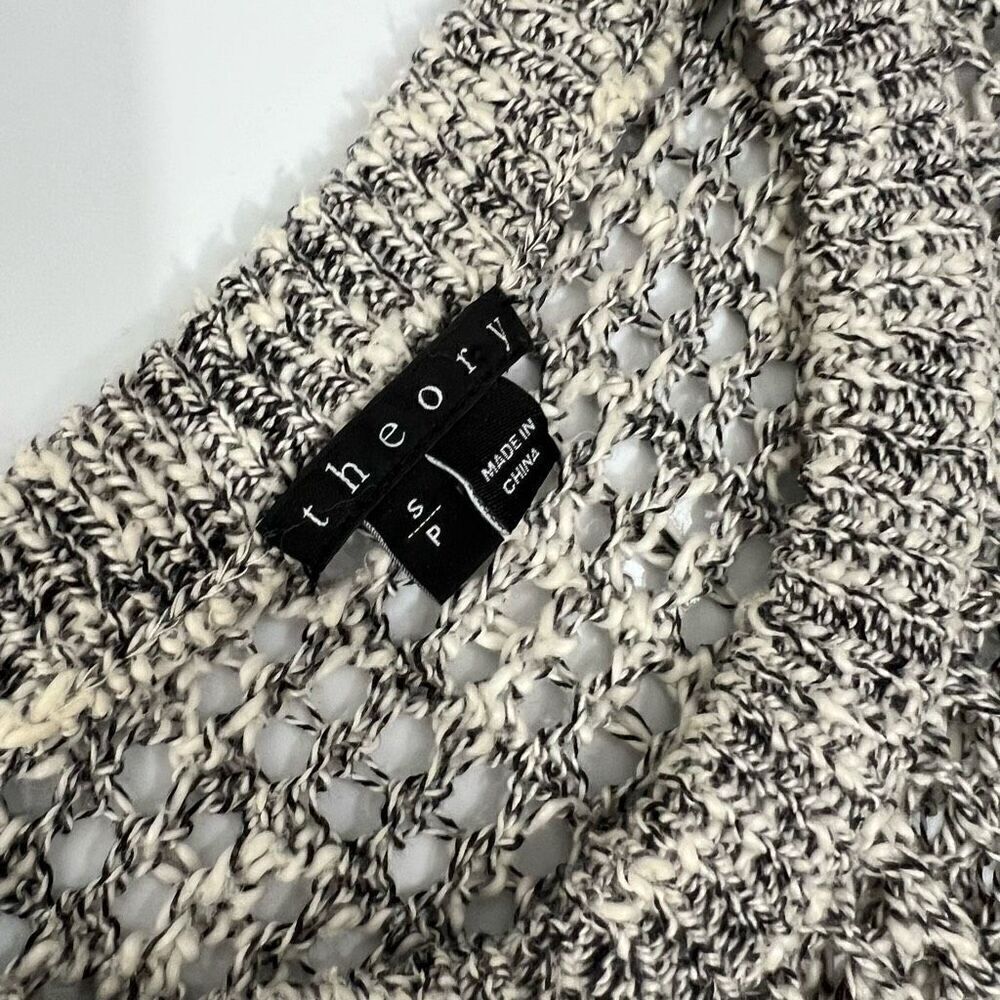 Theory Small Gray Cable Knit Pullover Sweater Wom… - image 3